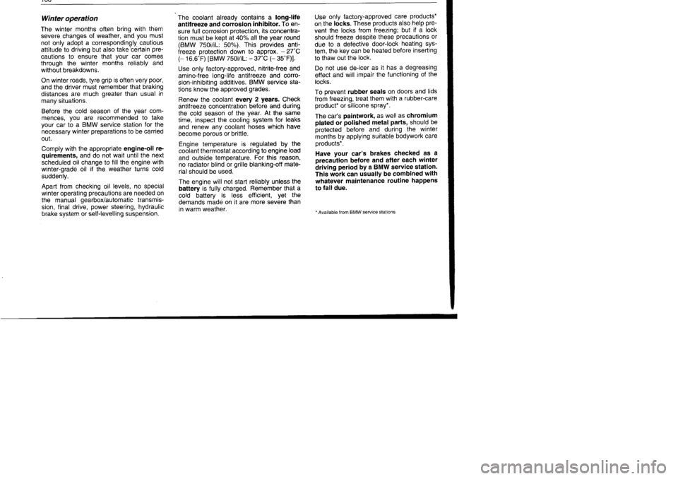 BMW M60 1992  Owners Manual 