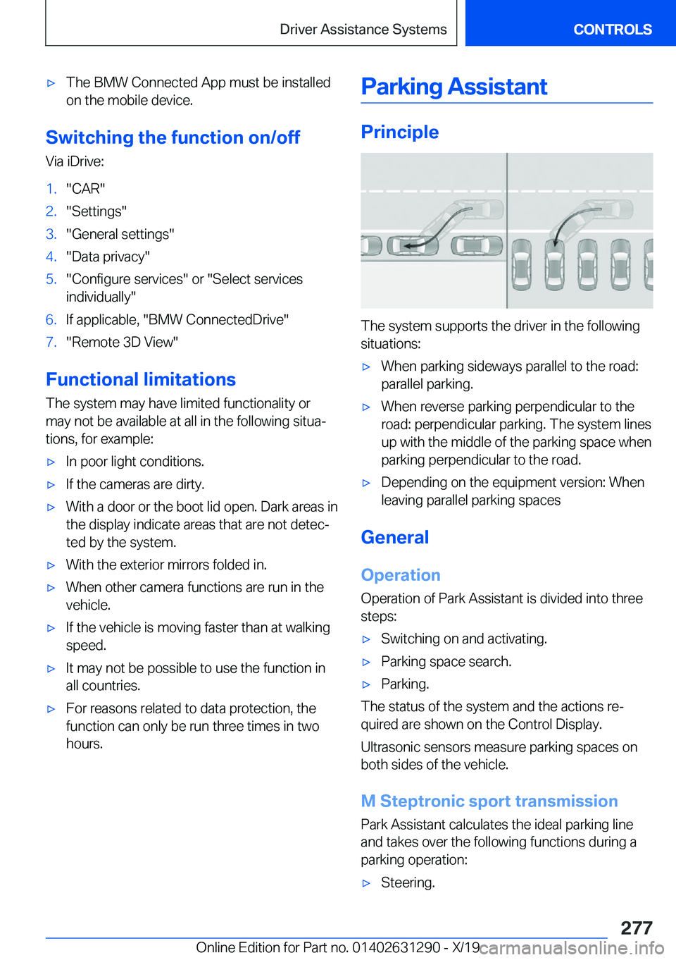 BMW M8 2020  Owners Manual 'x�T�h�e��B�M�W��C�o�n�n�e�c�t�e�d��A�p�p��m�u�s�t��b�e��i�n�s�t�a�l�l�e�d
�o�n��t�h�e��m�o�b�i�l�e��d�e�v�i�c�e�.
�S�w�i�t�c�h�i�n�g��t�h�e��f�u�n�c�t�i�o�n��o�n�/�o�f�f
�V�i�a��i�D�
