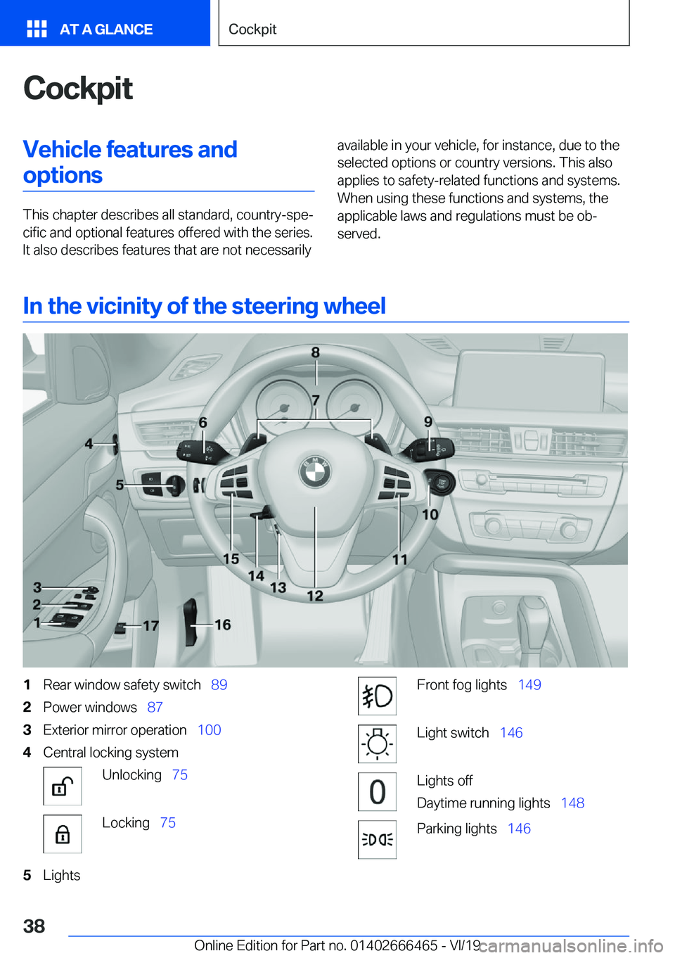 BMW X2 2020  Owners Manual �C�o�c�k�p�i�t�V�e�h�i�c�l�e��f�e�a�t�u�r�e�s��a�n�d�o�p�t�i�o�n�s
�T�h�i�s��c�h�a�p�t�e�r��d�e�s�c�r�i�b�e�s��a�l�l��s�t�a�n�d�a�r�d�,��c�o�u�n�t�r�y�-�s�p�ej�c�i�f�i�c��a�n�d��o�p�t�i�o�n�