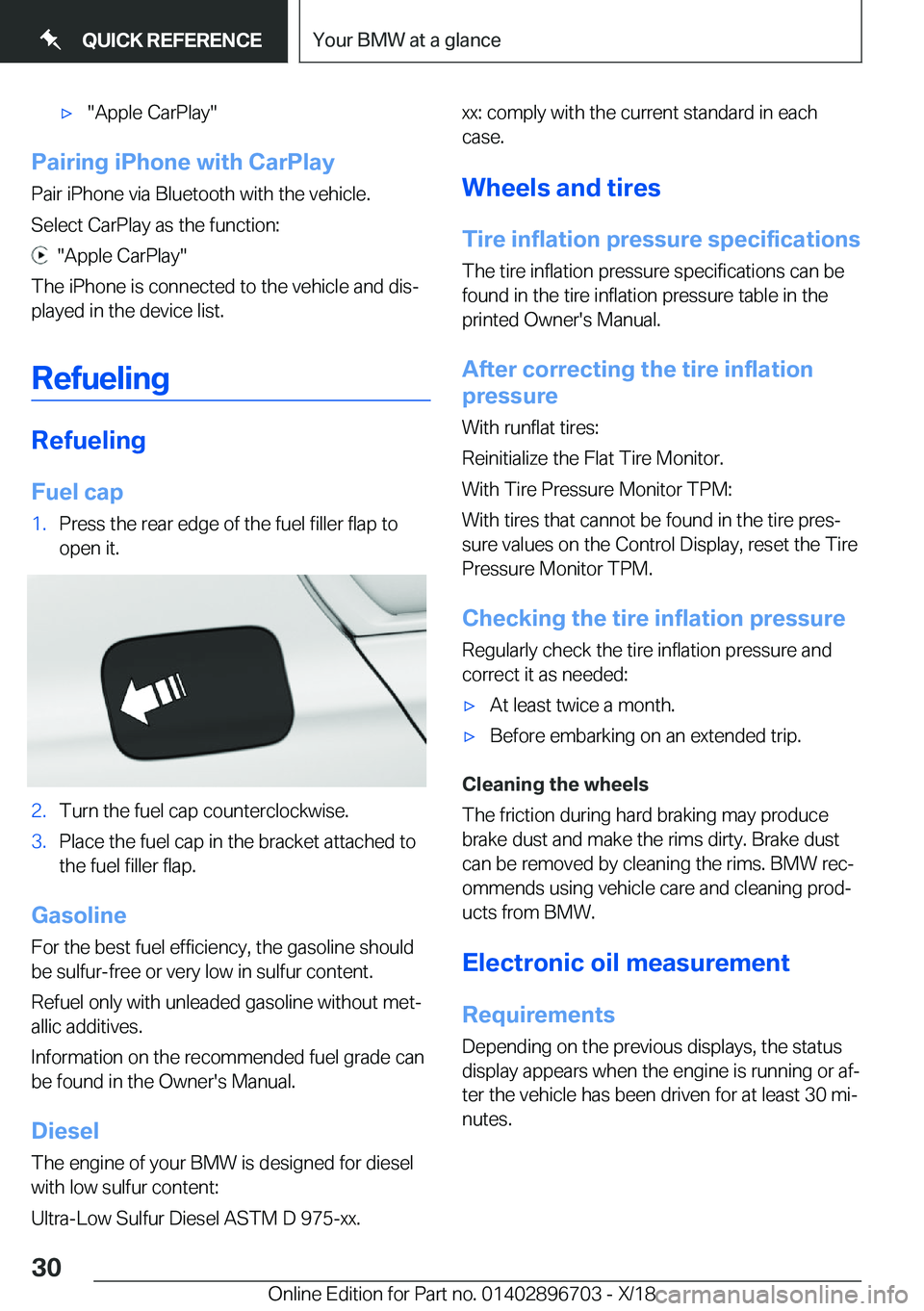 BMW X3 2019  Owners Manual 'x��A�p�p�l�e��C�a�r�P�l�a�y�
�P�a�i�r�i�n�g��i�P�h�o�n�e��w�i�t�h��C�a�r�P�l�a�y
�P�a�i�r��i�P�h�o�n�e��v�i�a��B�l�u�e�t�o�o�t�h��w�i�t�h��t�h�e��v�e�h�i�c�l�e�.
�S�e�l�e�c�t��C�a�r�