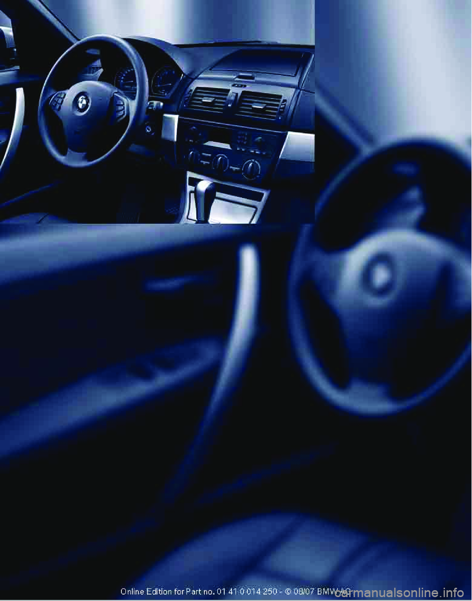 BMW X3 3.0SI 2008  Owners Manual 