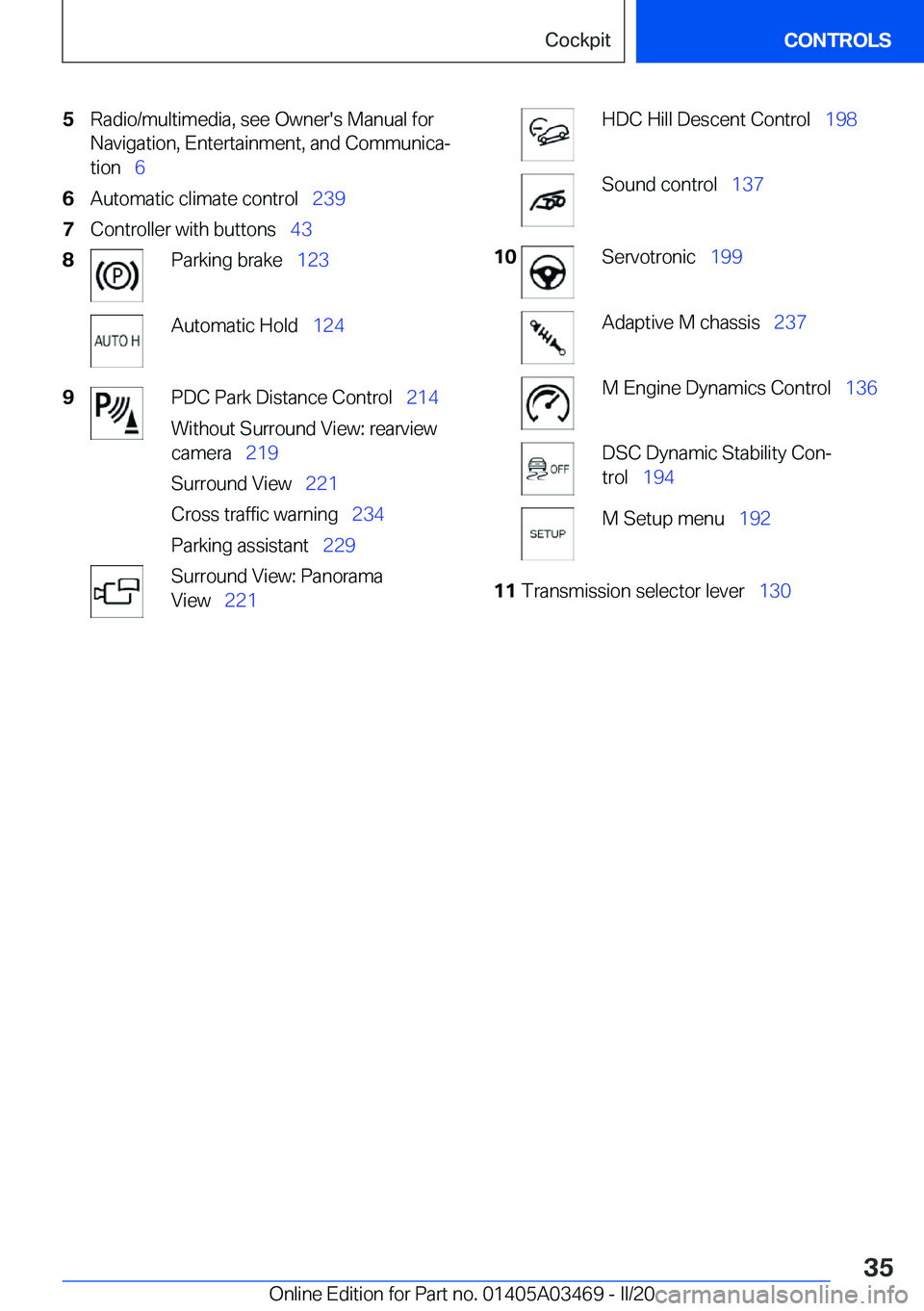 BMW X3 M 2021  Owners Manual �5�R�a�d�i�o�/�m�u�l�t�i�m�e�d�i�a�,��s�e�e��O�w�n�e�r�'�s��M�a�n�u�a�l��f�o�r�N�a�v�i�g�a�t�i�o�n�,��E�n�t�e�r�t�a�i�n�m�e�n�t�,��a�n�d��C�o�m�m�u�n�i�c�a#j�t�i�o�n#\#_ �6�6�A�u�t�o�m�a�t�