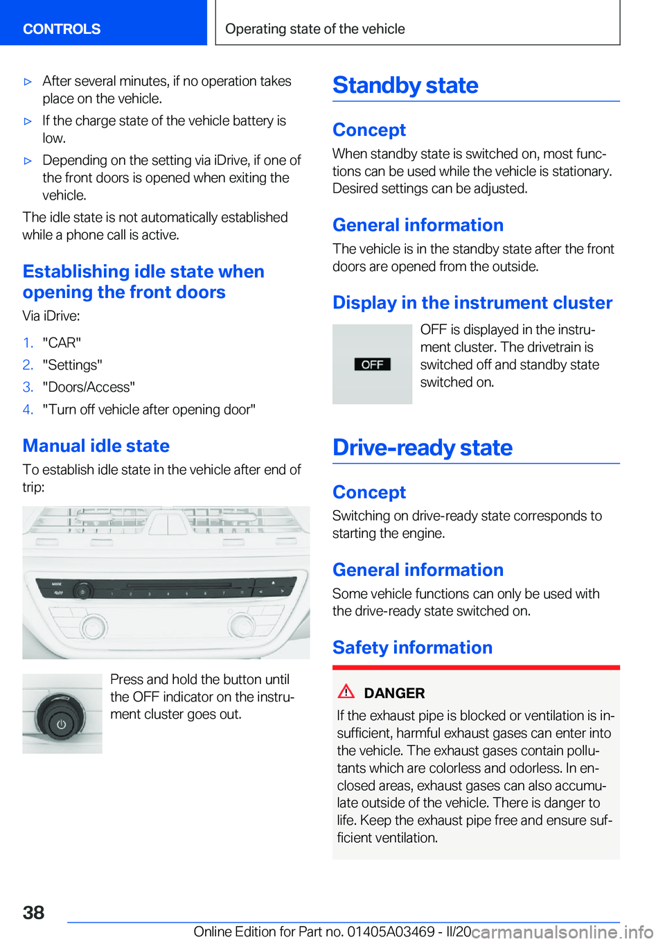 BMW X3 M 2021  Owners Manual 'x�A�f�t�e�r��s�e�v�e�r�a�l��m�i�n�u�t�e�s�,��i�f��n�o��o�p�e�r�a�t�i�o�n��t�a�k�e�s
�p�l�a�c�e��o�n��t�h�e��v�e�h�i�c�l�e�.'x�I�f��t�h�e��c�h�a�r�g�e��s�t�a�t�e��o�f��t�h�e��v�