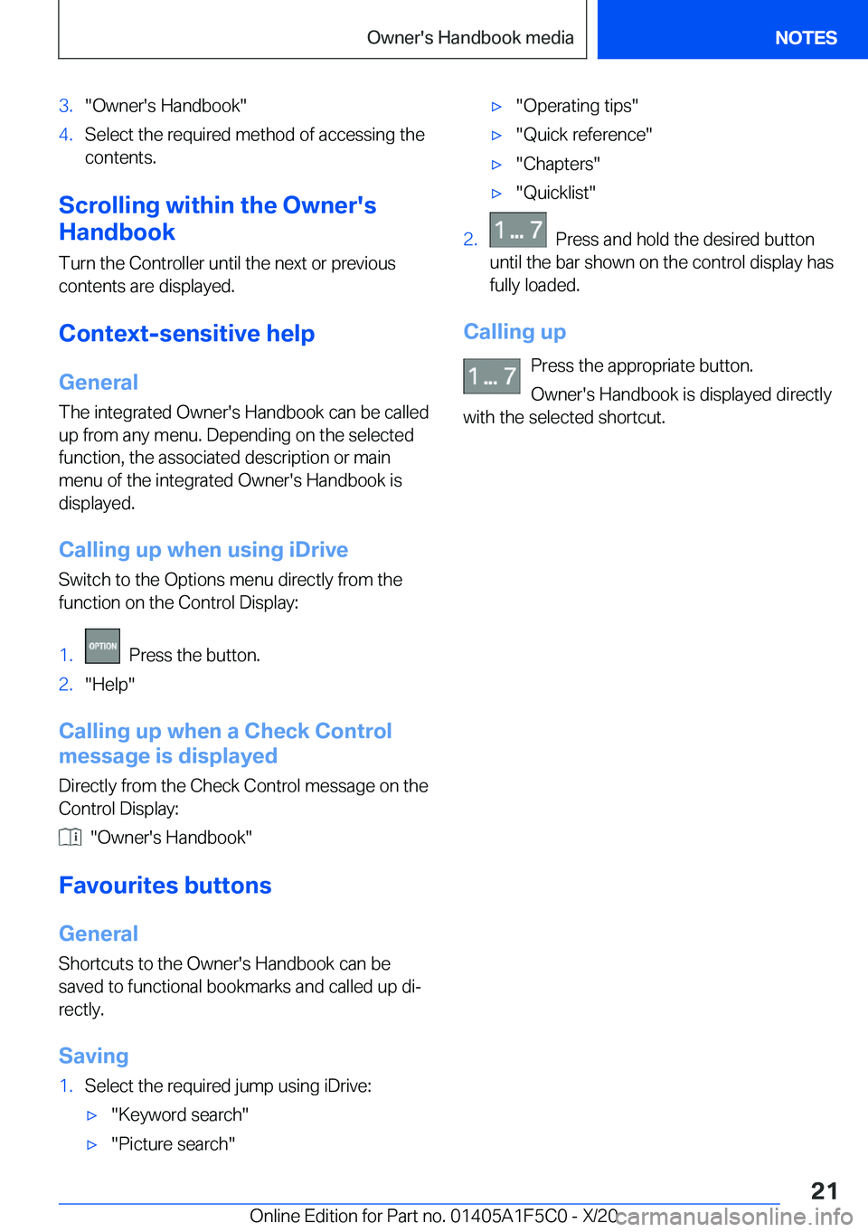 BMW X4 M 2021  Owners Manual �3�.��O�w�n�e�r�'�s��H�a�n�d�b�o�o�k��4�.�S�e�l�e�c�t��t�h�e��r�e�q�u�i�r�e�d��m�e�t�h�o�d��o�f��a�c�c�e�s�s�i�n�g��t�h�e
�c�o�n�t�e�n�t�s�.
�S�c�r�o�l�l�i�n�g��w�i�t�h�i�n��t�h�e��O�w