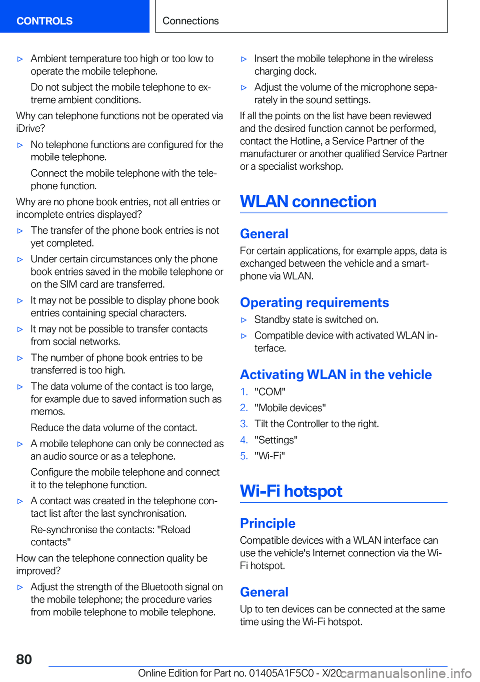 BMW X4 M 2021  Owners Manual 'x�A�m�b�i�e�n�t��t�e�m�p�e�r�a�t�u�r�e��t�o�o��h�i�g�h��o�r��t�o�o��l�o�w��t�o
�o�p�e�r�a�t�e��t�h�e��m�o�b�i�l�e��t�e�l�e�p�h�o�n�e�.
�D�o��n�o�t��s�u�b�j�e�c�t��t�h�e��m�o�b�i�l�e