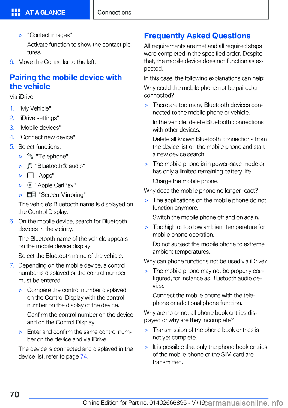 BMW X4 M 2020  Owners Manual 'x��C�o�n�t�a�c�t��i�m�a�g�e�s�
�A�c�t�i�v�a�t�e��f�u�n�c�t�i�o�n��t�o��s�h�o�w��t�h�e��c�o�n�t�a�c�t��p�i�cj
�t�u�r�e�s�.�6�.�M�o�v�e��t�h�e��C�o�n�t�r�o�l�l�e�r��t�o��t�h�e��l�e�f