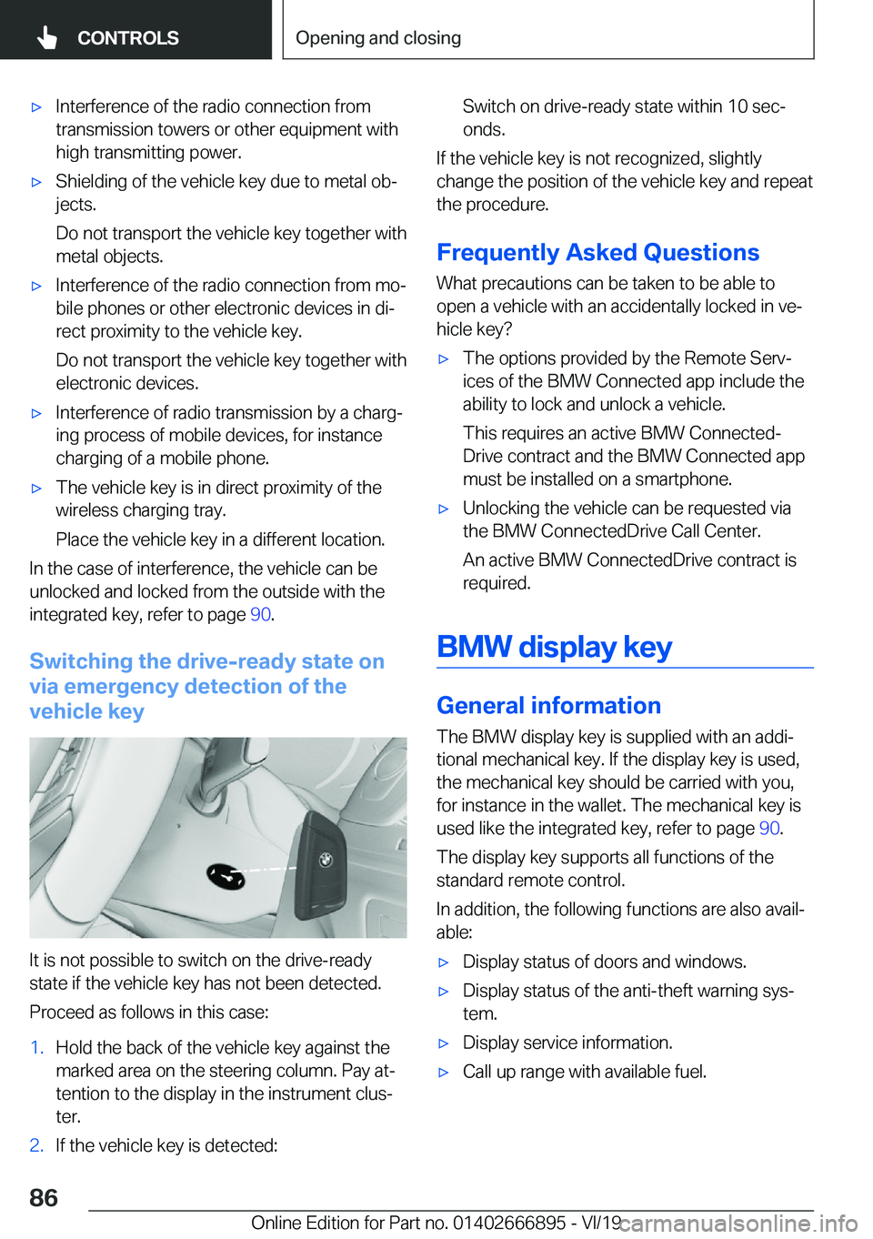BMW X4 M 2020  Owners Manual 'x�I�n�t�e�r�f�e�r�e�n�c�e��o�f��t�h�e��r�a�d�i�o��c�o�n�n�e�c�t�i�o�n��f�r�o�m�t�r�a�n�s�m�i�s�s�i�o�n��t�o�w�e�r�s��o�r��o�t�h�e�r��e�q�u�i�p�m�e�n�t��w�i�t�h
�h�i�g�h��t�r�a�n�s�m�i�