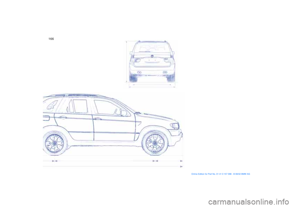 BMW X5 3.0I 2003  Owners Manual 166n 