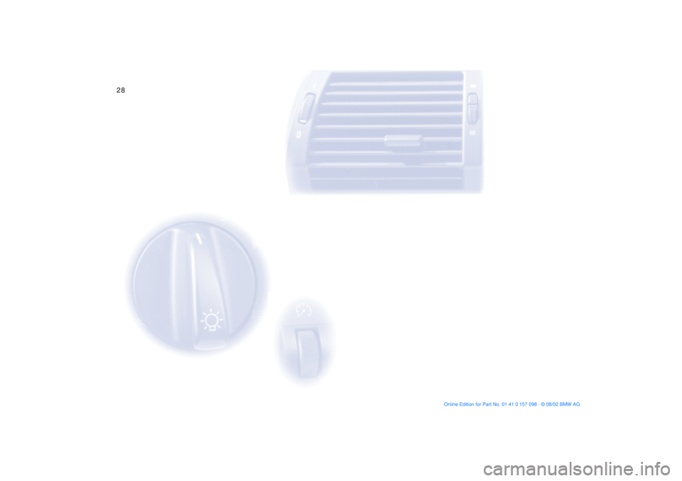 BMW X5 3.0I 2003  Owners Manual 28n
Controls 