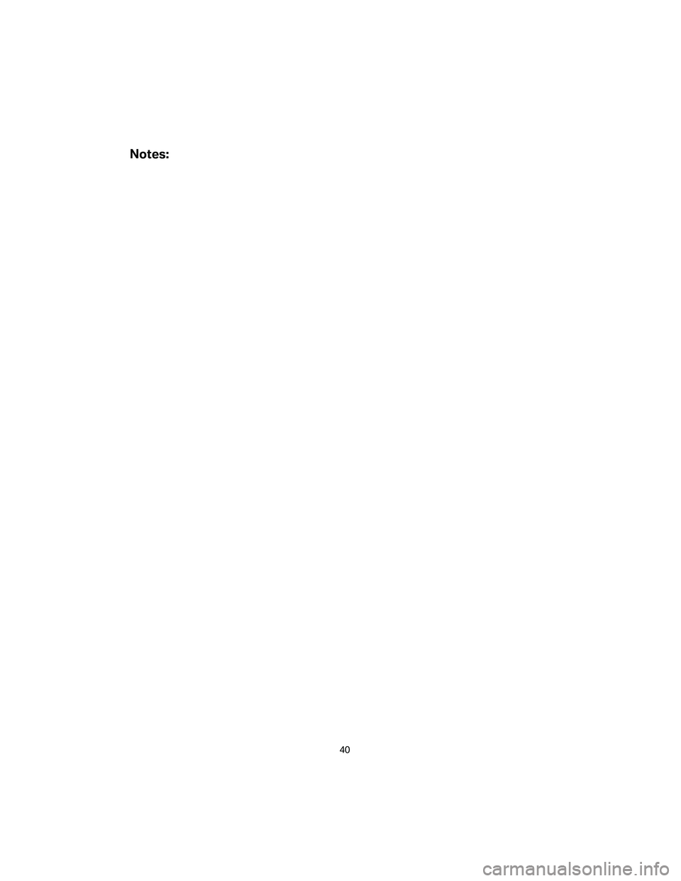 BMW X5 4.8I SAV 2007  Owners Manual Notes:
40 