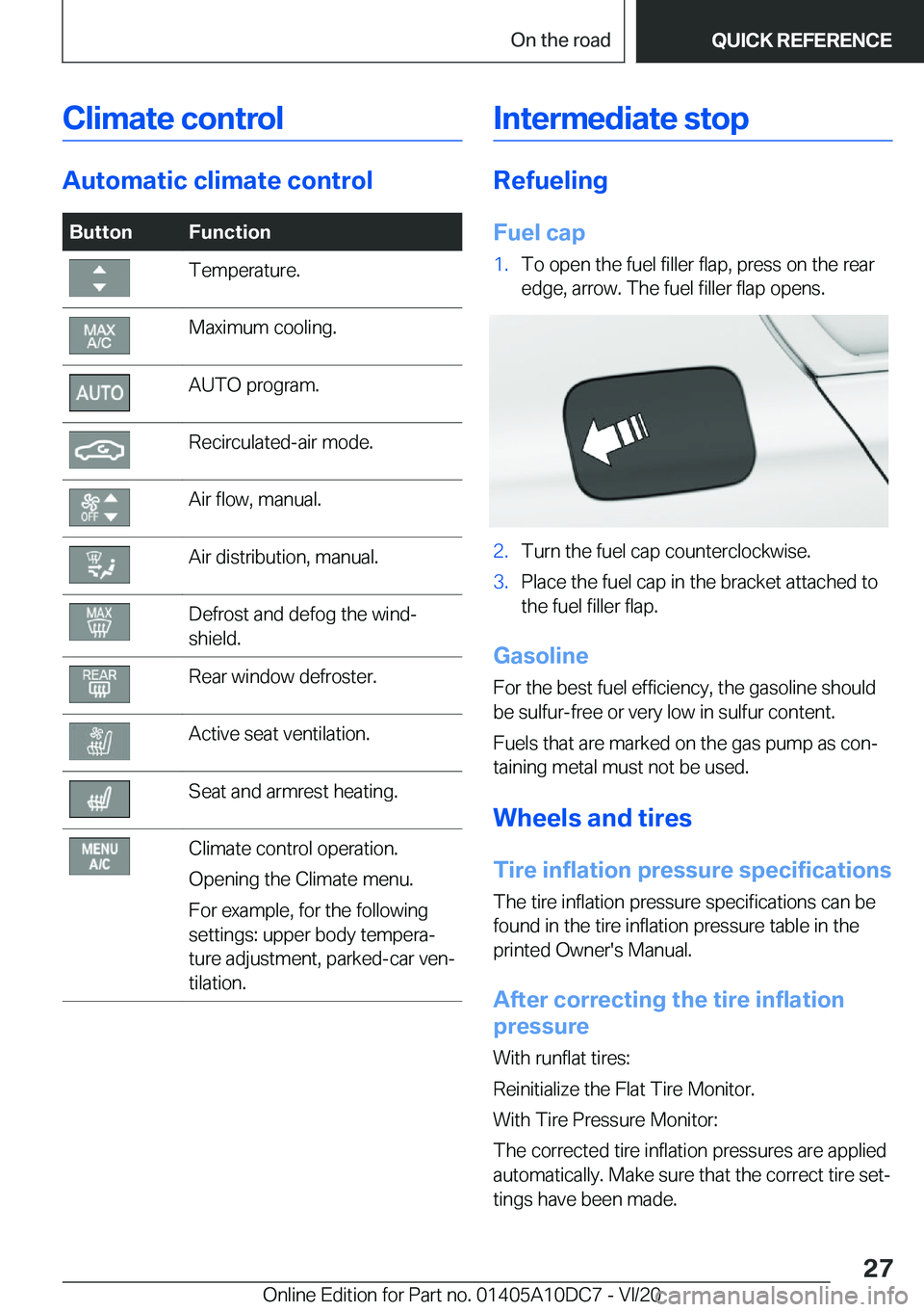 BMW X5M 2021  Owners Manual �C�l�i�m�a�t�e��c�o�n�t�r�o�l
�A�u�t�o�m�a�t�i�c��c�l�i�m�a�t�e��c�o�n�t�r�o�l
�B�u�t�t�o�n�F�u�n�c�t�i�o�n�T�e�m�p�e�r�a�t�u�r�e�.�M�a�x�i�m�u�m��c�o�o�l�i�n�g�.�A�U�T�O��p�r�o�g�r�a�m�.�R�e�c�i