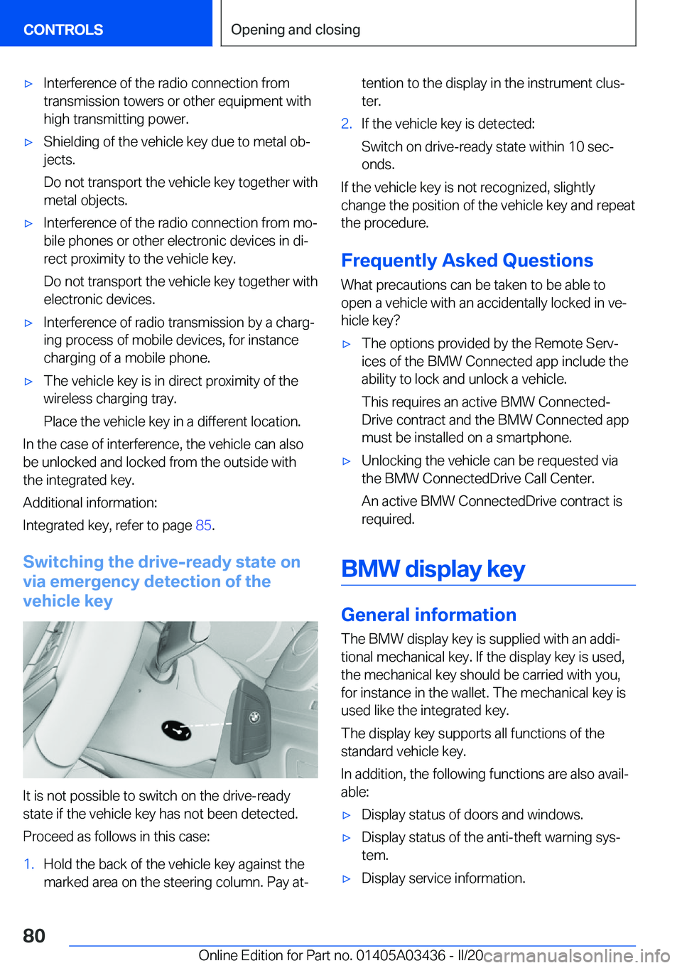 BMW X6 M 2020  Owners Manual 'x�I�n�t�e�r�f�e�r�e�n�c�e��o�f��t�h�e��r�a�d�i�o��c�o�n�n�e�c�t�i�o�n��f�r�o�m�t�r�a�n�s�m�i�s�s�i�o�n��t�o�w�e�r�s��o�r��o�t�h�e�r��e�q�u�i�p�m�e�n�t��w�i�t�h
�h�i�g�h��t�r�a�n�s�m�i�