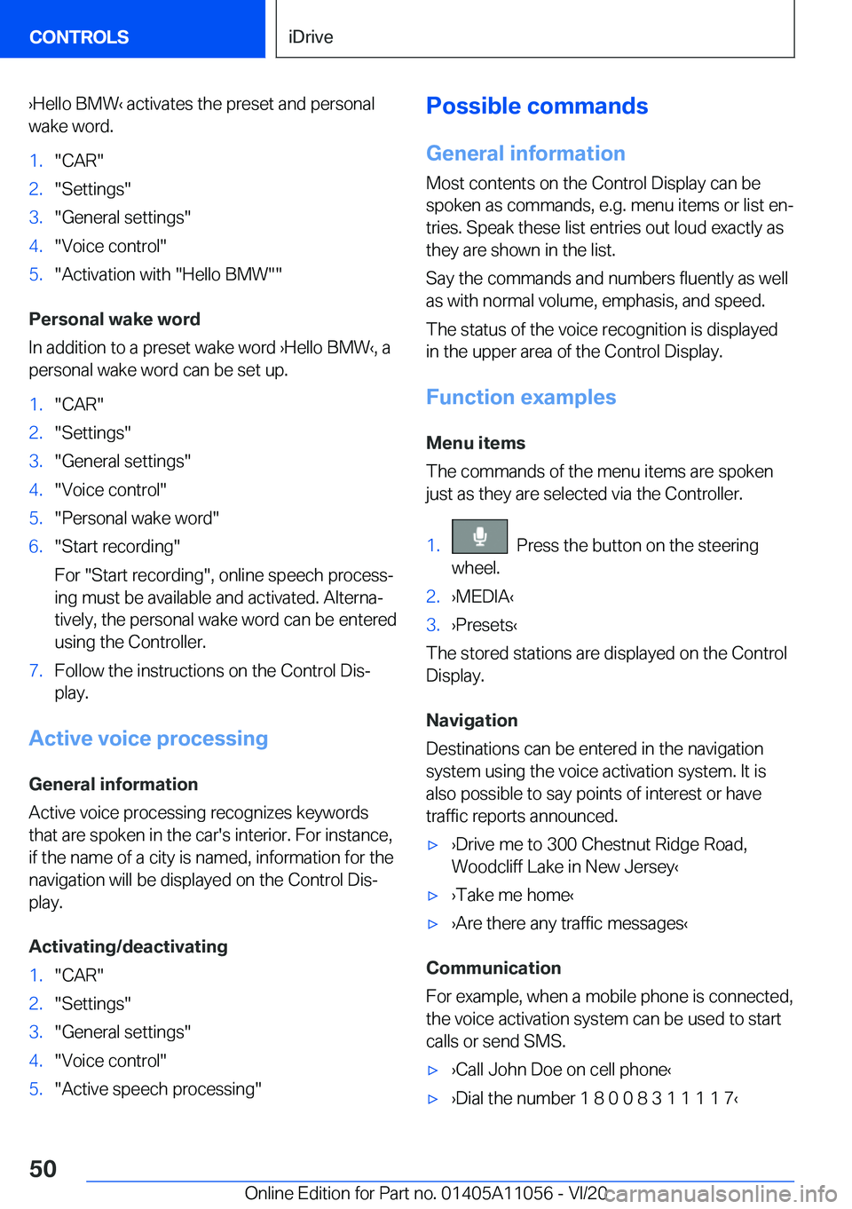 BMW X7 2021  Owners Manual #