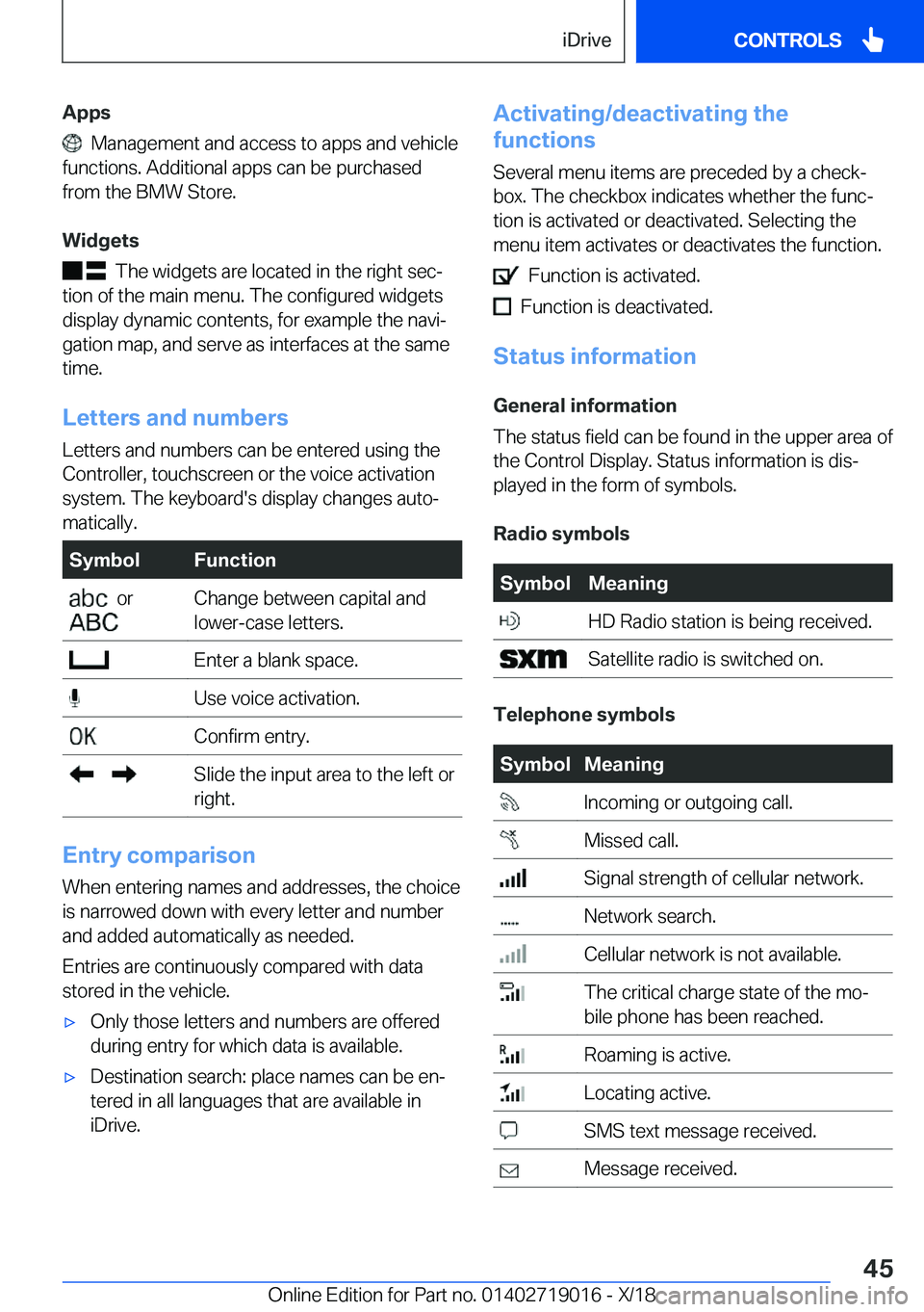 BMW Z4 2019  Owners Manual �A�p�p�s
���M�a�n�a�g�e�m�e�n�t��a�n�d��a�c�c�e�s�s��t�o��a�p�p�s��a�n�d��v�e�h�i�c�l�e
�f�u�n�c�t�i�o�n�s�.��A�d�d�i�t�i�o�n�a�l��a�p�p�s��c�a�n��b�e��p�u�r�c�h�a�s�e�d
�f�r�o�m��t�h�e�