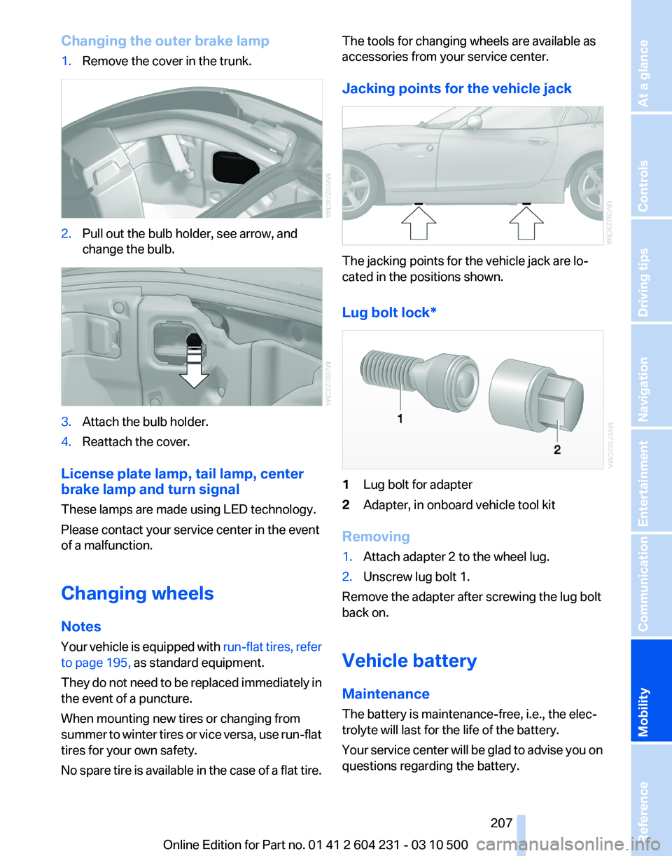 BMW Z4 SDRIVE35IS 2011  Owners Manual 