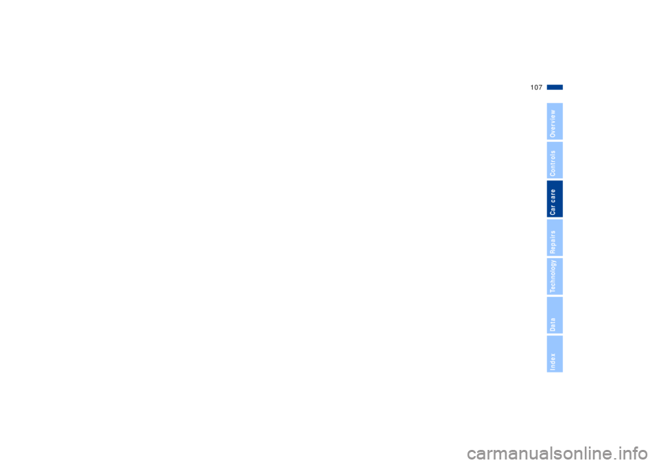 BMW Z8 2002  Owners Manual 107n
IndexDataTechnologyRepairsCar careControlsOverview 