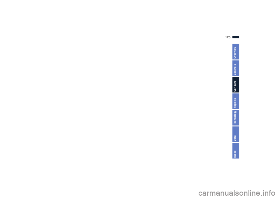 BMW Z8 2001  Owners Manual 125n
IndexDataTechnologyRepairsCar careControlsOverview 