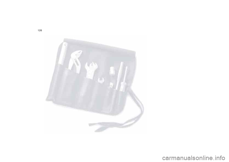 BMW Z8 2001  Owners Manual 126n 