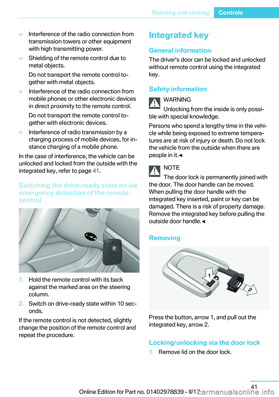 BMW I3 2017  Owners Manual 'y�I�n�t�e�r�f�e�r�e�n�c�e� �o�f� �t�h�e� �r�a�d�i�o� �c�o�n�n�e�c�t�i�o�n� �f�r�o�m�t�r�a�n�s�m�i�s�s�i�o�n� �t�o�w�e�r�s� �o�r� �o�t�h�e�r� �e�q�u�i�p�m�e�n�t�w�i�t�h� �h�i�g�h� �t�r�a�n�s�m�i�t