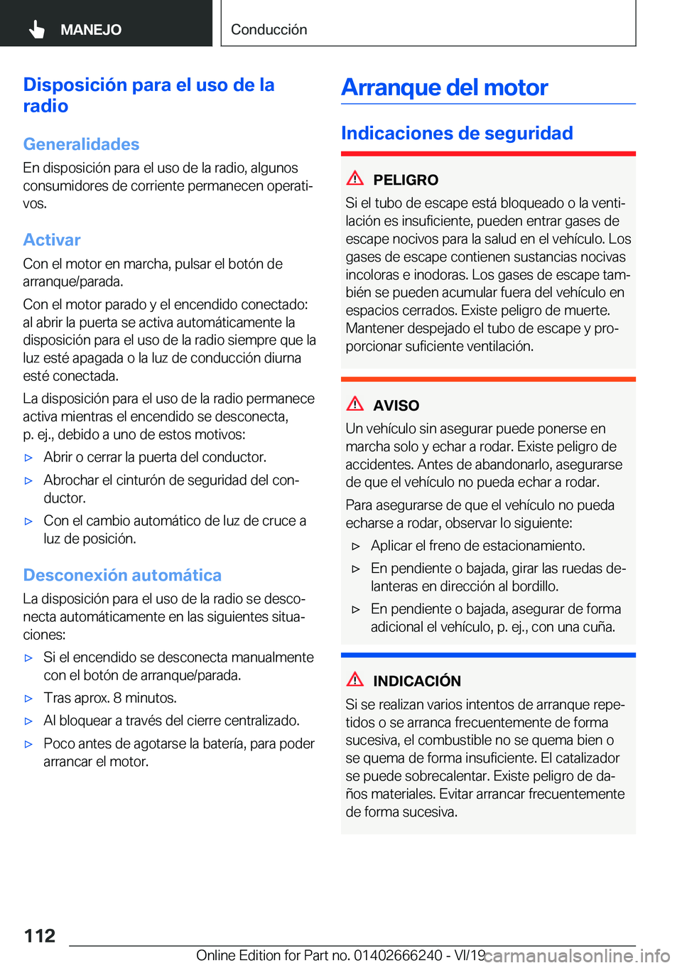 BMW 2 SERIES COUPE 2020  Manuales de Empleo (in Spanish) �D�i�s�p�o�s�i�c�i�