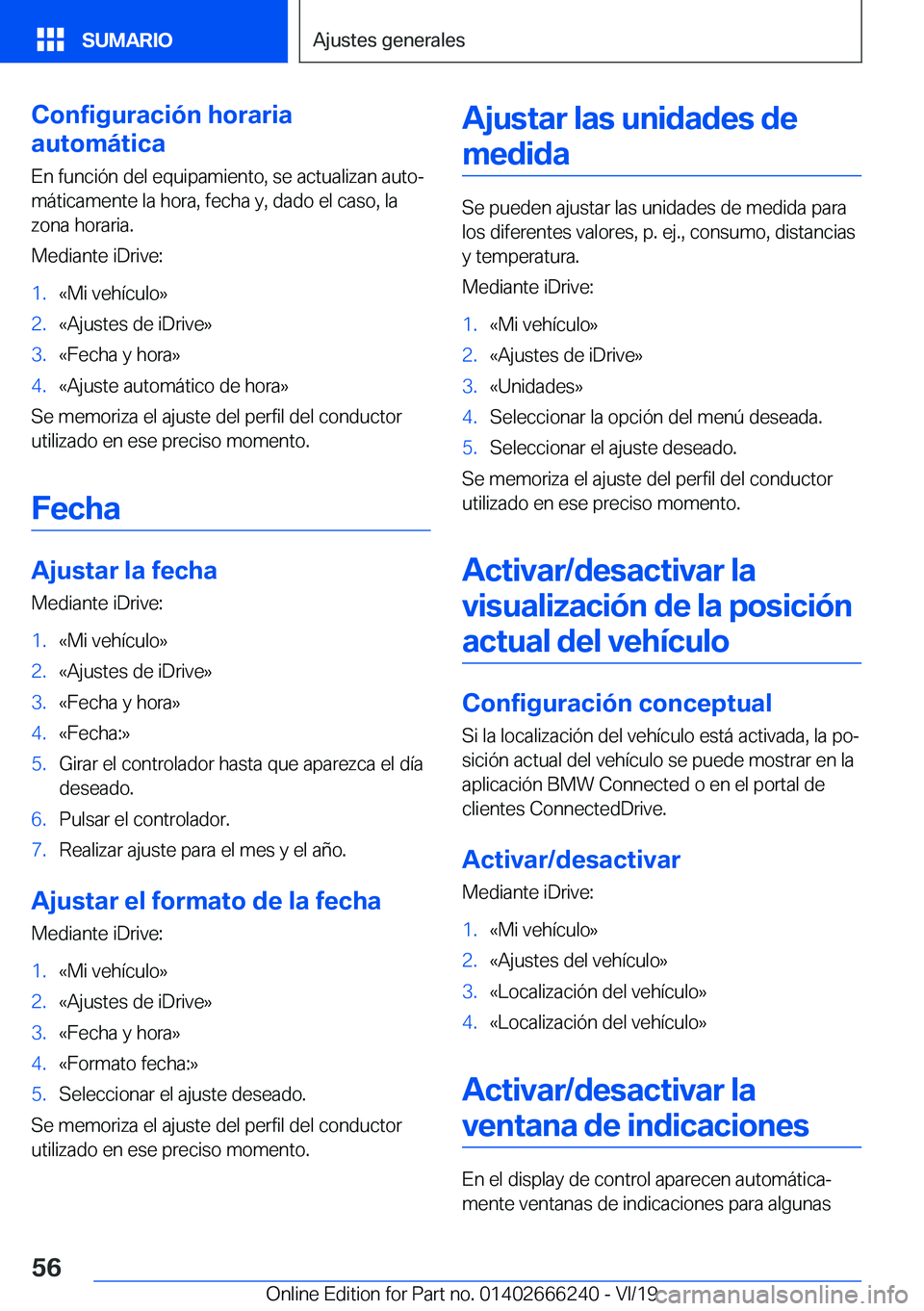 BMW 2 SERIES COUPE 2020  Manuales de Empleo (in Spanish) �C�o�n�f�i�g�u�r�a�c�i�