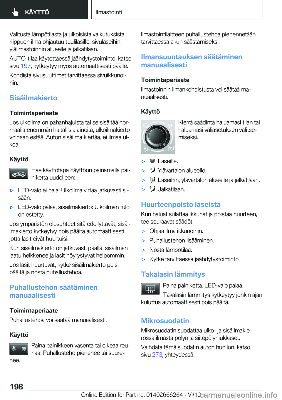 BMW 2 SERIES COUPE 2020  Omistajan Käsikirjat (in Finnish) �V�a�l�i�t�u�s�t�a��l�