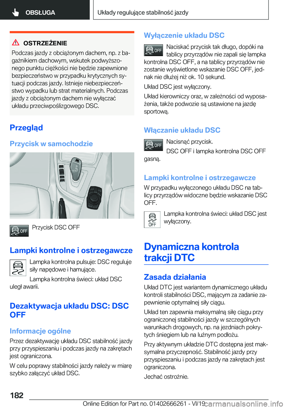 BMW 2 SERIES COUPE 2020  Instrukcja obsługi (in Polish) �O�S�T�R�Z�E8�E�N�I�E
�P�o�d�c�z�a�s��j�a�z�d�y��z��o�b�c�i�