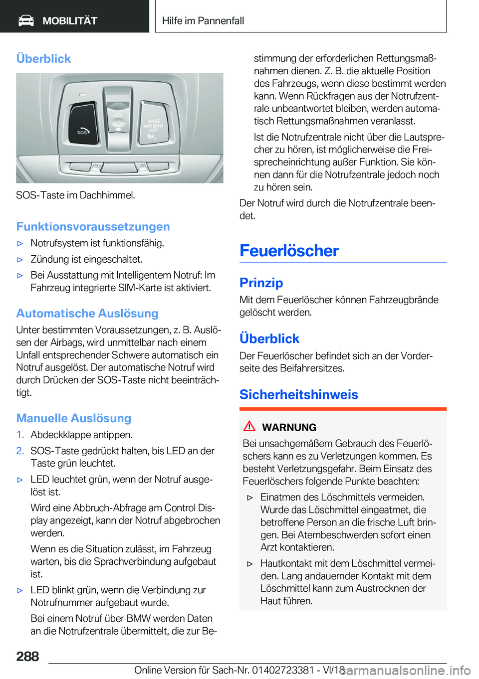 BMW 2 SERIES COUPE 2019  Betriebsanleitungen (in German) �
