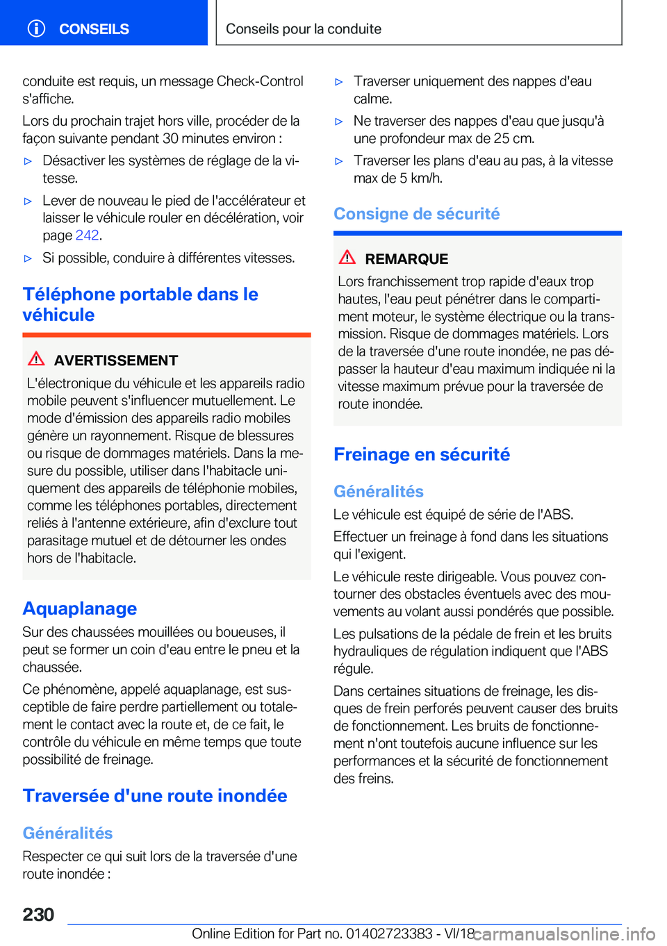 BMW 2 SERIES COUPE 2019  Notices Demploi (in French) �c�o�n�d�u�i�t�e��e�s�t��r�e�q�u�i�s�,��u�n��m�e�s�s�a�g�e��C�h�e�c�k�-�C�o�n�t�r�o�l�s�'�a�f�f�i�c�h�e�.
�L�o�r�s��d�u��p�r�o�c�h�a�i�n��t�r�a�j�e�t��h�o�r�s��v�i�l�l�e�,��p�r�o�c�é�d