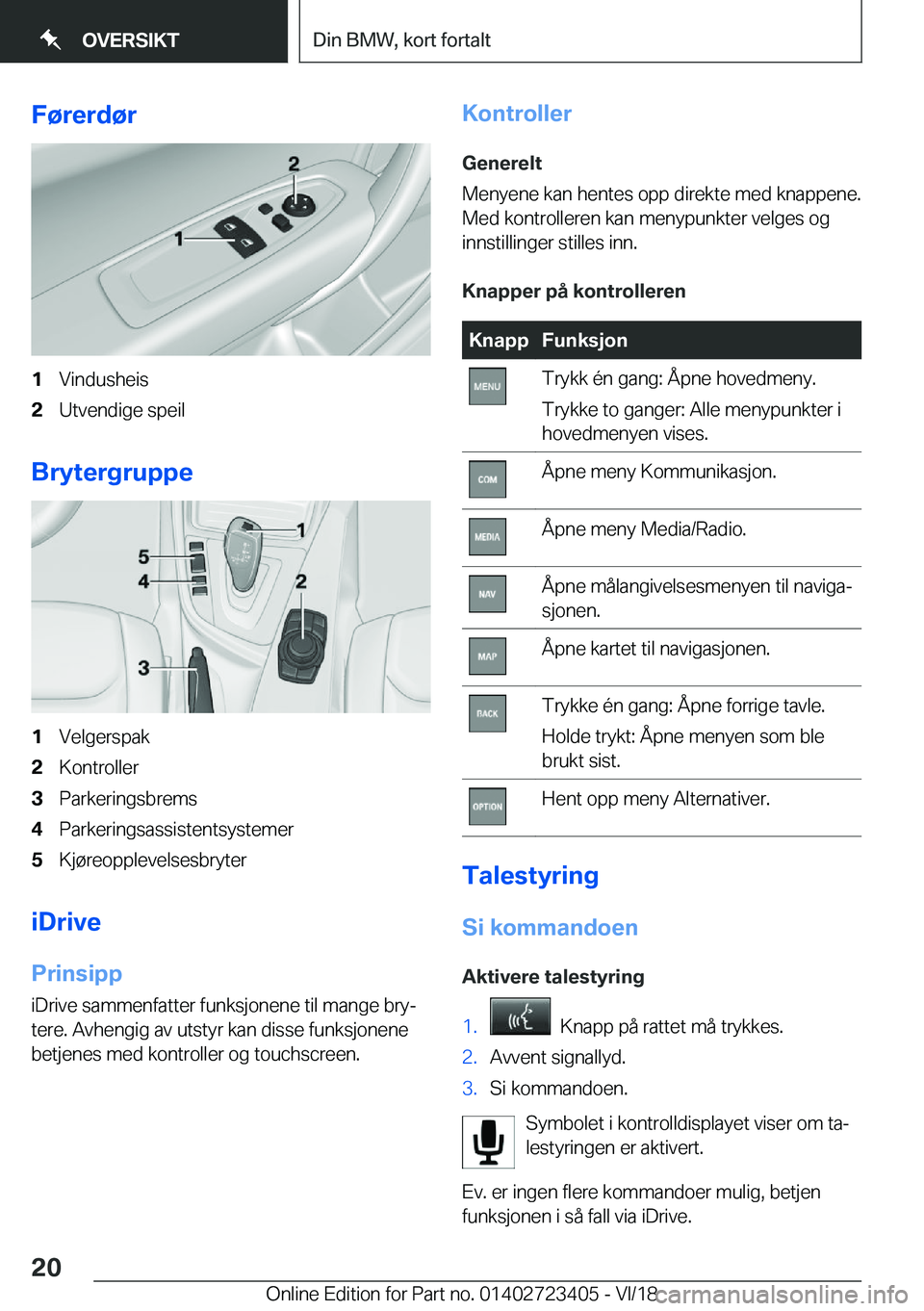 BMW 2 SERIES COUPE 2019  InstruksjonsbØker (in Norwegian) �F�