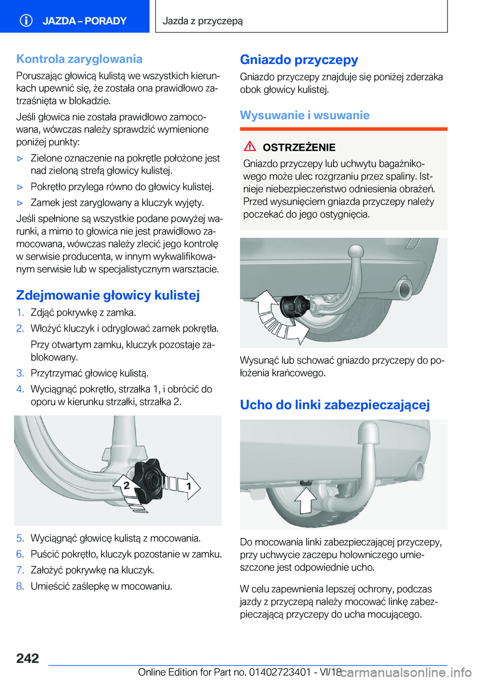 BMW 2 SERIES COUPE 2019  Instrukcja obsługi (in Polish) �K�o�n�t�r�o�l�a��z�a�r�y�g�l�o�w�a�n�i�a�P�o�r�u�s�z�a�j�