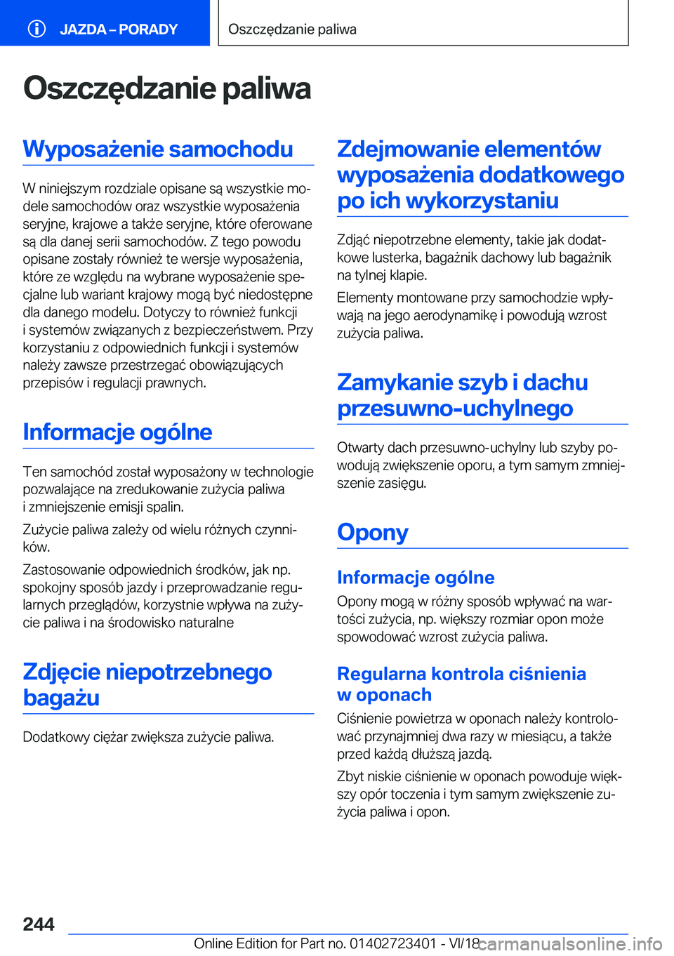 BMW 2 SERIES COUPE 2019  Instrukcja obsługi (in Polish) �O�s�z�c�z�