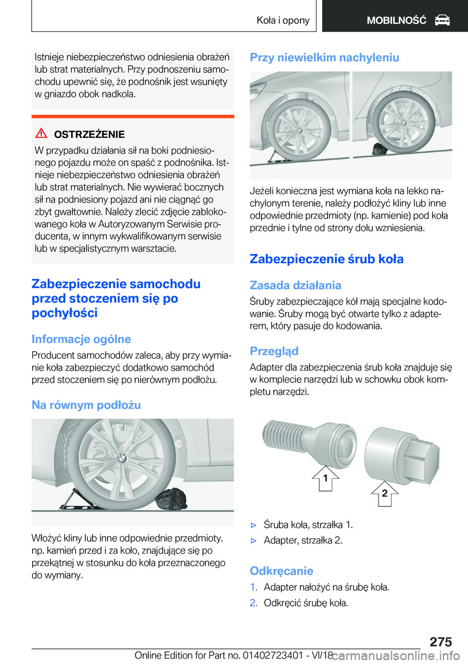 BMW 2 SERIES COUPE 2019  Instrukcja obsługi (in Polish) �I�s�t�n�i�e�j�e��n�i�e�b�e�z�p�i�e�c�z�e�