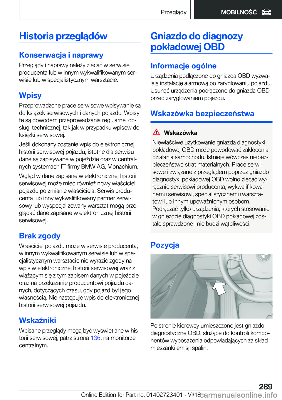 BMW 2 SERIES COUPE 2019  Instrukcja obsługi (in Polish) �H�i�s�t�o�r�i�a��p�r�z�e�g�l�ą�d�