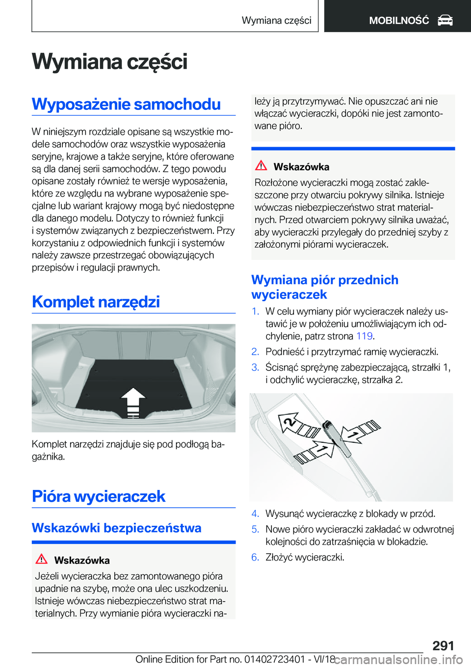 BMW 2 SERIES COUPE 2019  Instrukcja obsługi (in Polish) �W�y�m�i�a�n�a��c�z�