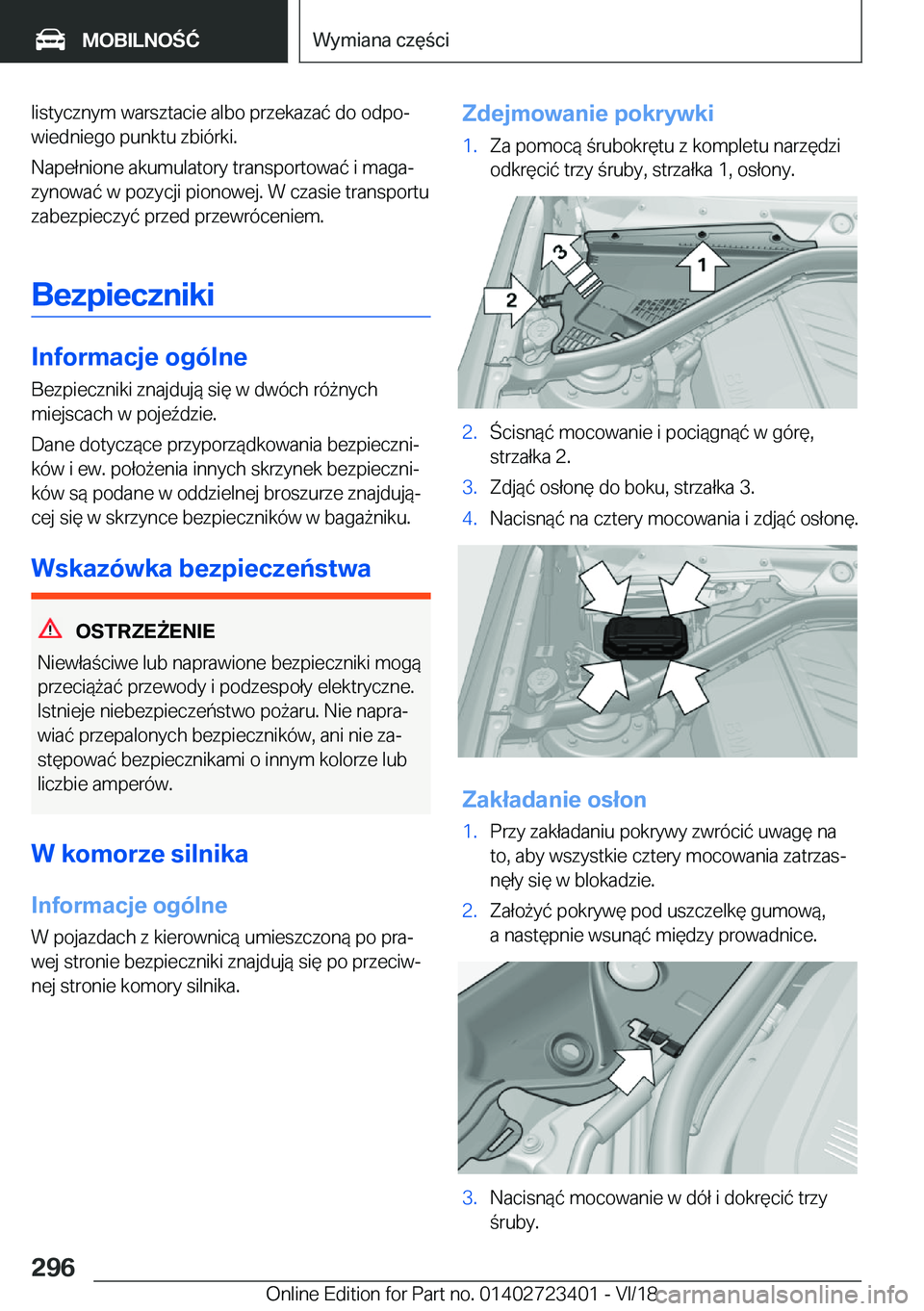 BMW 2 SERIES COUPE 2019  Instrukcja obsługi (in Polish) �l�i�s�t�y�c�z�n�y�m��w�a�r�s�z�t�a�c�i�e��a�l�b�o��p�r�z�e�k�a�z�a�