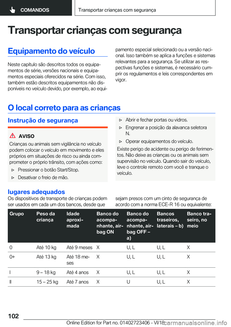 BMW 2 SERIES COUPE 2019  Manual do condutor (in Portuguese) �T�r�a�n�s�p�o�r�t�a�r��c�r�i�a�n�