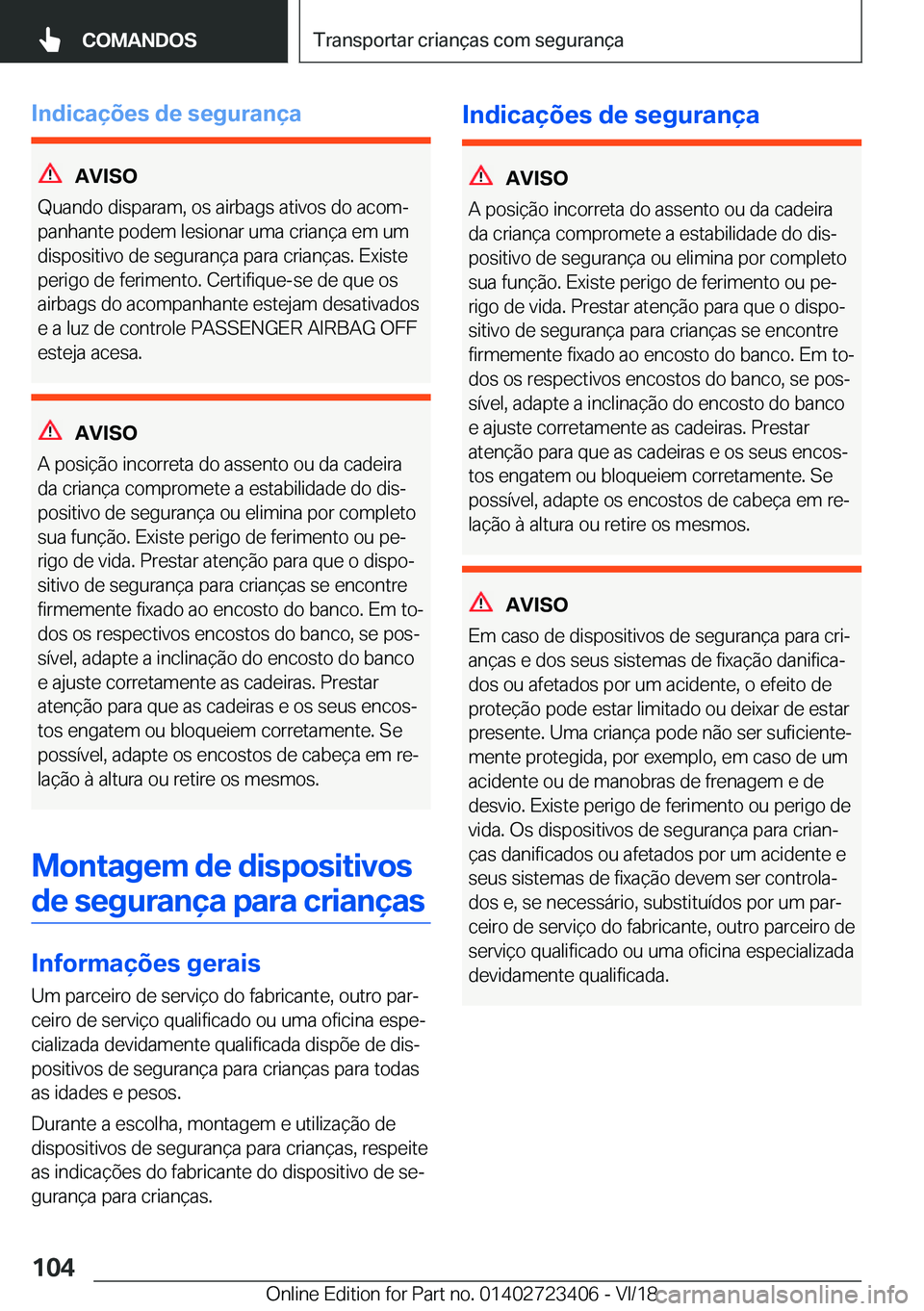 BMW 2 SERIES COUPE 2019  Manual do condutor (in Portuguese) �I�n�d�i�c�a�