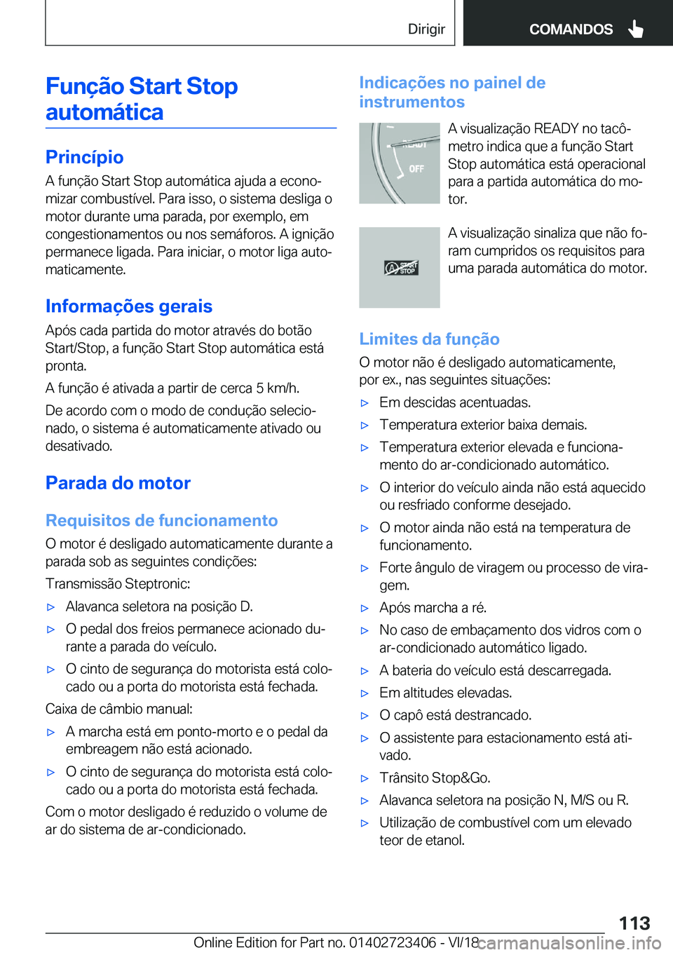 BMW 2 SERIES COUPE 2019  Manual do condutor (in Portuguese) �F�u�n�