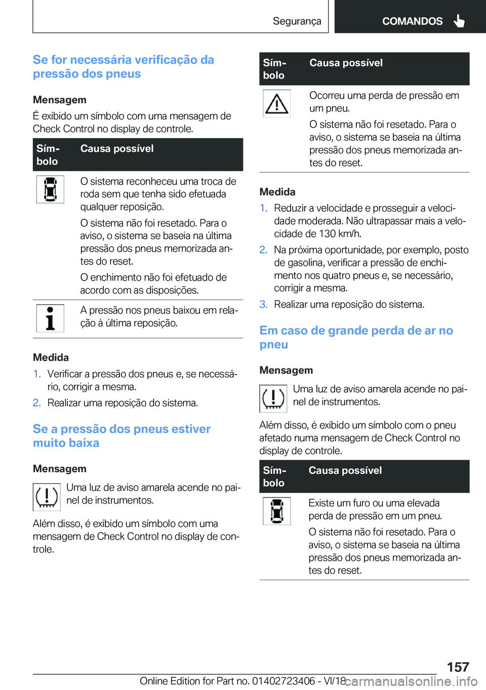 BMW 2 SERIES COUPE 2019  Manual do condutor (in Portuguese) �S�e��f�o�r��n�e�c�e�s�s�á�r�i�a��v�e�r�i�f�i�c�a�