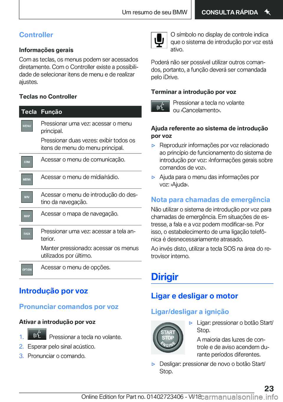 BMW 2 SERIES COUPE 2019  Manual do condutor (in Portuguese) �C�o�n�t�r�o�l�l�e�r�I�n�f�o�r�m�a�