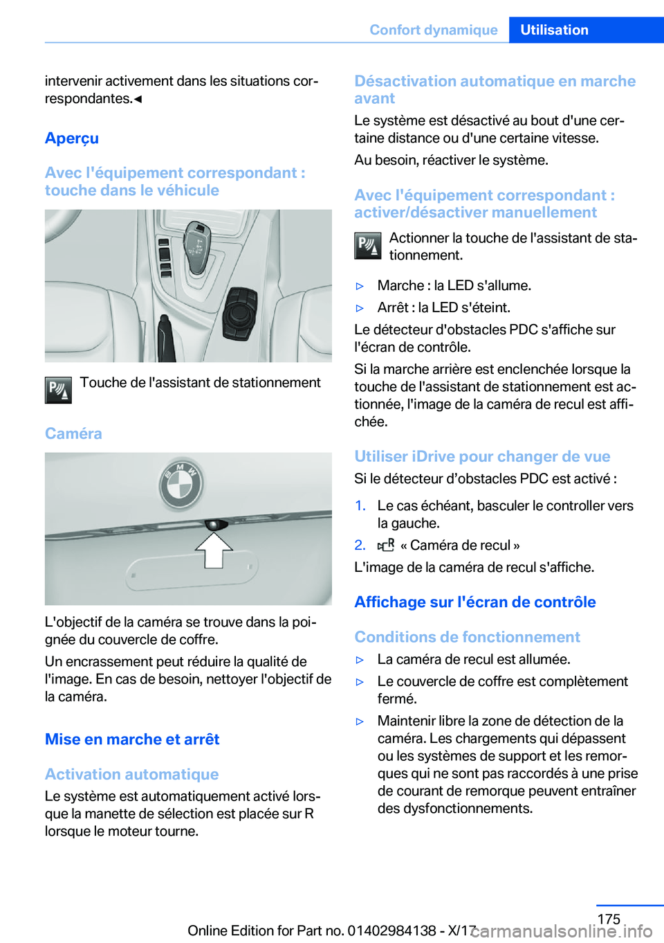 BMW 2 SERIES COUPE 2018  Notices Demploi (in French) �i�n�t�e�r�v�e�n�i�r� �a�c�t�i�v�e�m�e�n�t� �d�a�n�s� �l�e�s� �s�i�t�u�a�t�i�o�n�s� �c�o�rj
�r�e�s�p�o�n�d�a�n�t�e�s�.'