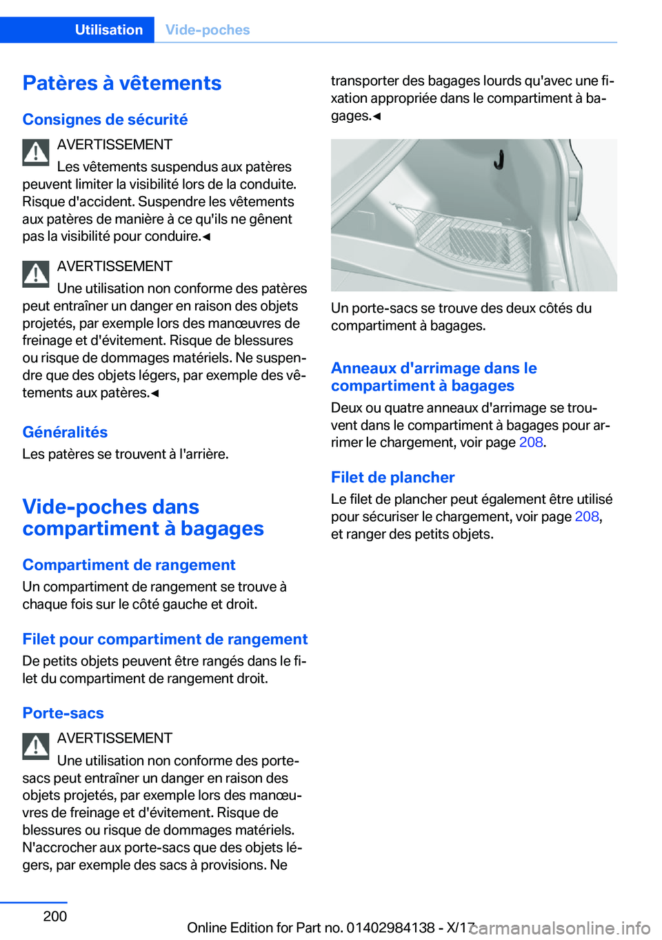 BMW 2 SERIES COUPE 2018  Notices Demploi (in French) �P�a�t�è�r�e�s��
