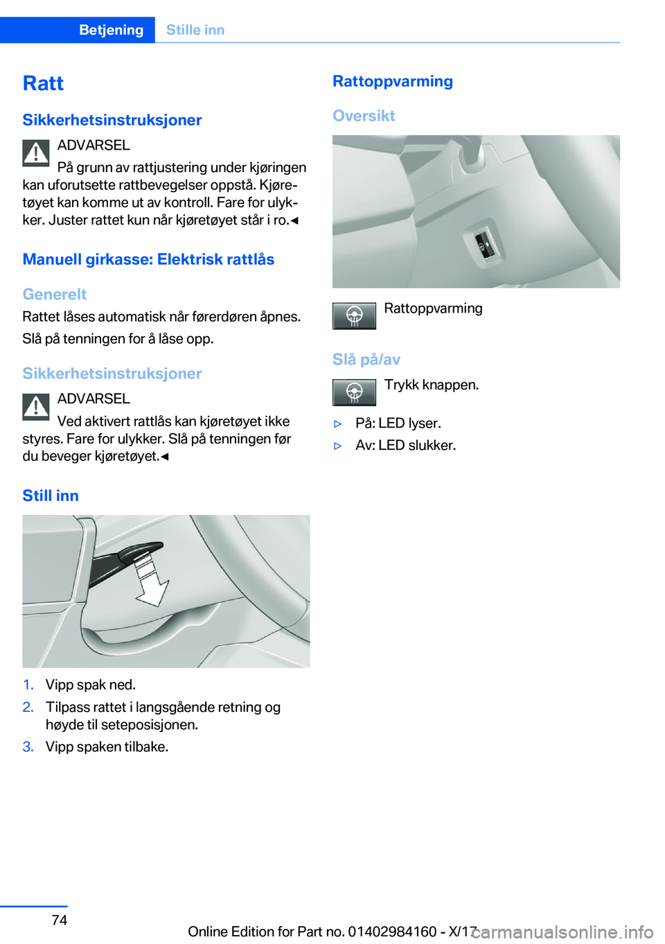 BMW 2 SERIES COUPE 2018  InstruksjonsbØker (in Norwegian) �R�a�t�t
�S�i�k�k�e�r�h�e�t�s�i�n�s�t�r�u�k�s�j�o�n�e�r �A�D�V�A�R�S�E�L
�P�å� �g�r�u�n�n� �a�v� �r�a�t�t�j�u�s�t�e�r�i�n�g� �u�n�d�e�r� �k�j�