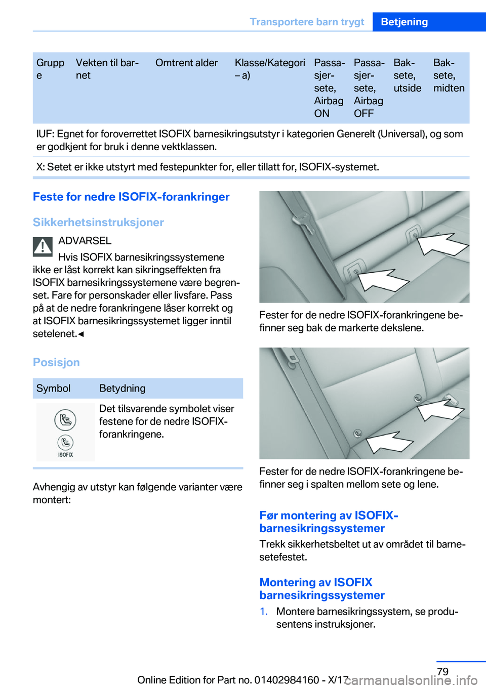 BMW 2 SERIES COUPE 2018  InstruksjonsbØker (in Norwegian) �G�r�u�p�p
�e�V�e�k�t�e�n� �t�i�l� �b�a�rj
�n�e�t�O�m�t�r�e�n�t� �a�l�d�e�r�K�l�a�s�s�e�/�K�a�t�e�g�o�r�i
m� �a�)�P�a�s�s�aj
�s�j�e�rj
�s�e�t�e�,
�A�i�r�b�a�g
�O�N�P�a�s�s�aj
�s�j�e�rj
�s�e�t�e�