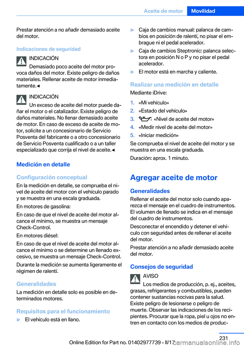 BMW 2 SERIES COUPE 2017  Manuales de Empleo (in Spanish) �P�r�e�s�t�a�r� �a�t�e�n�c�i�