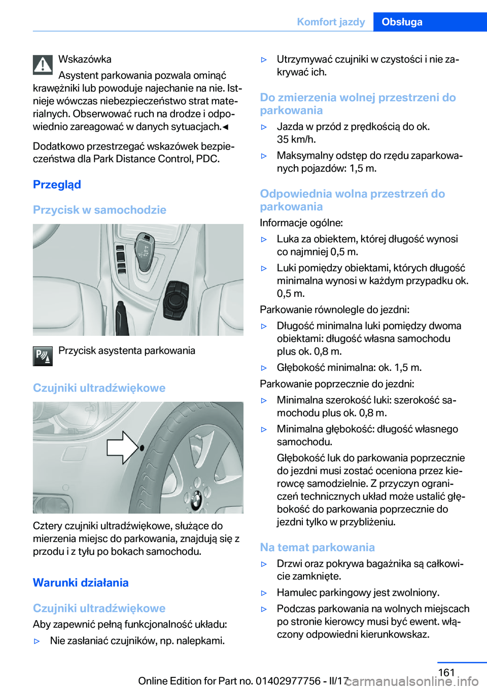 BMW 2 SERIES COUPE 2017  Instrukcja obsługi (in Polish) �W�s�k�a�z�