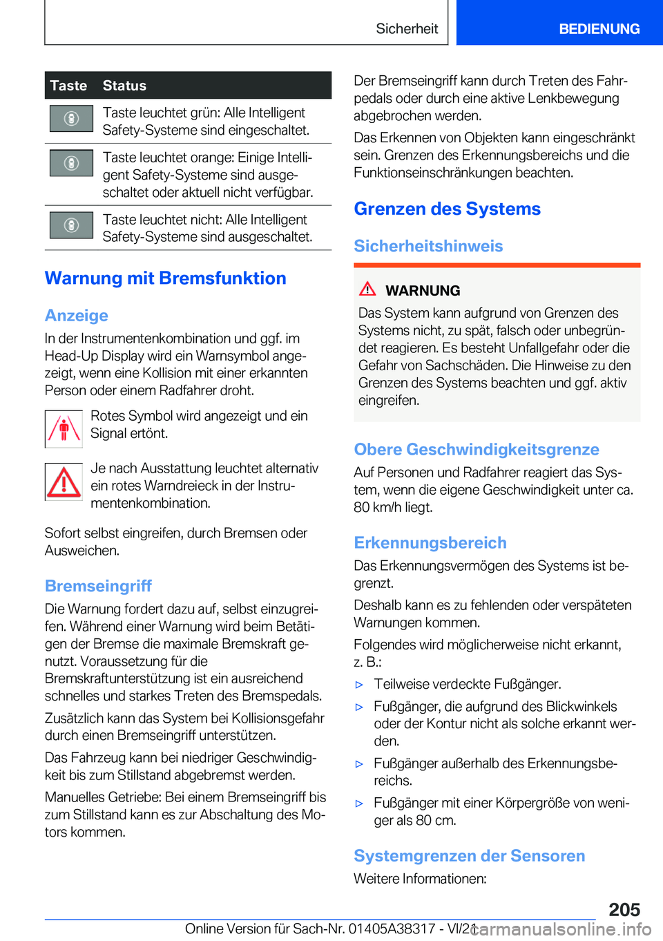 BMW 2 SERIES GRAN COUPE 2022  Betriebsanleitungen (in German) �T�a�s�t�e�S�t�a�t�u�s�T�a�s�t�e��l�e�u�c�h�t�e�t��g�r�