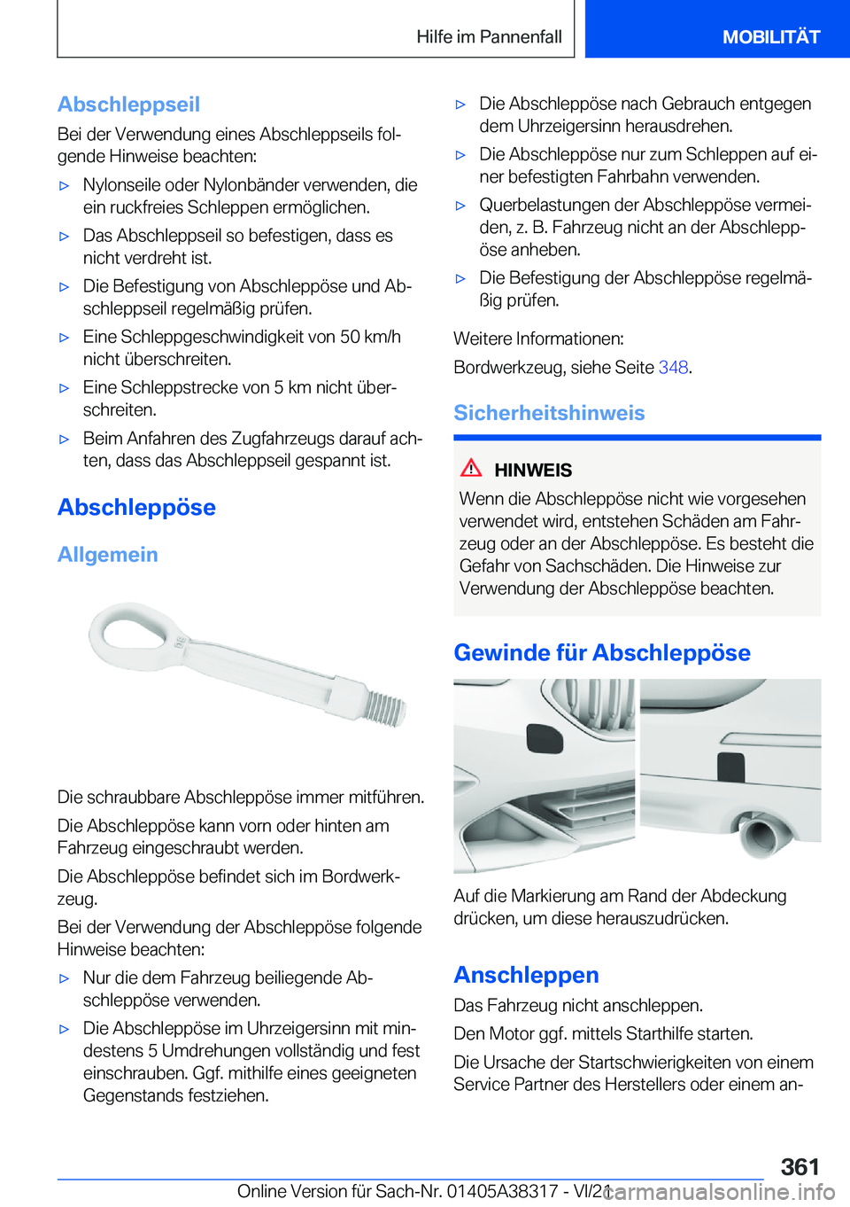 BMW 2 SERIES GRAN COUPE 2022  Betriebsanleitungen (in German) �A�b�s�c�h�l�e�p�p�s�e�i�l�B�e�i��d�e�r��V�e�r�w�e�n�d�u�n�g��e�i�n�e�s��A�b�s�c�h�l�e�p�p�s�e�i�l�s��f�o�lj
�g�e�n�d�e��H�i�n�w�e�i�s�e��b�e�a�c�h�t�e�n�:x�N�y�l�o�n�s�e�i�l�e��o�d�e�r��N�