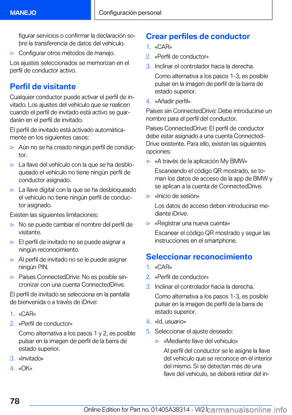 BMW 2 SERIES GRAN COUPE 2022  Manuales de Empleo (in Spanish) �f�i�g�u�r�a�r��s�e�r�v�i�c�i�o�s��o��c�o�n�f�i�r�m�a�r��l�a��d�e�c�l�a�r�a�c�i�